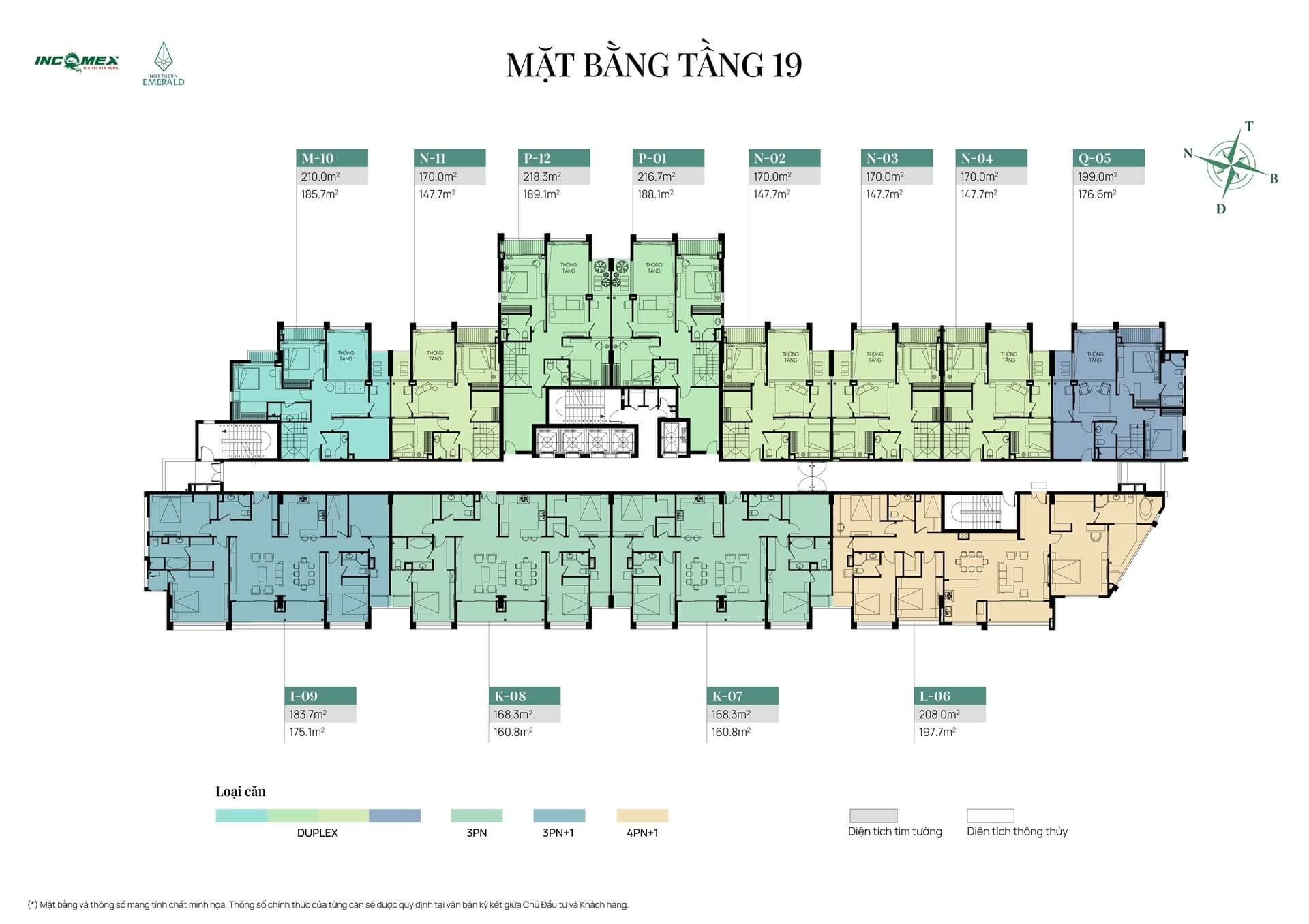 mặt bằng dự án northern emerald long biên