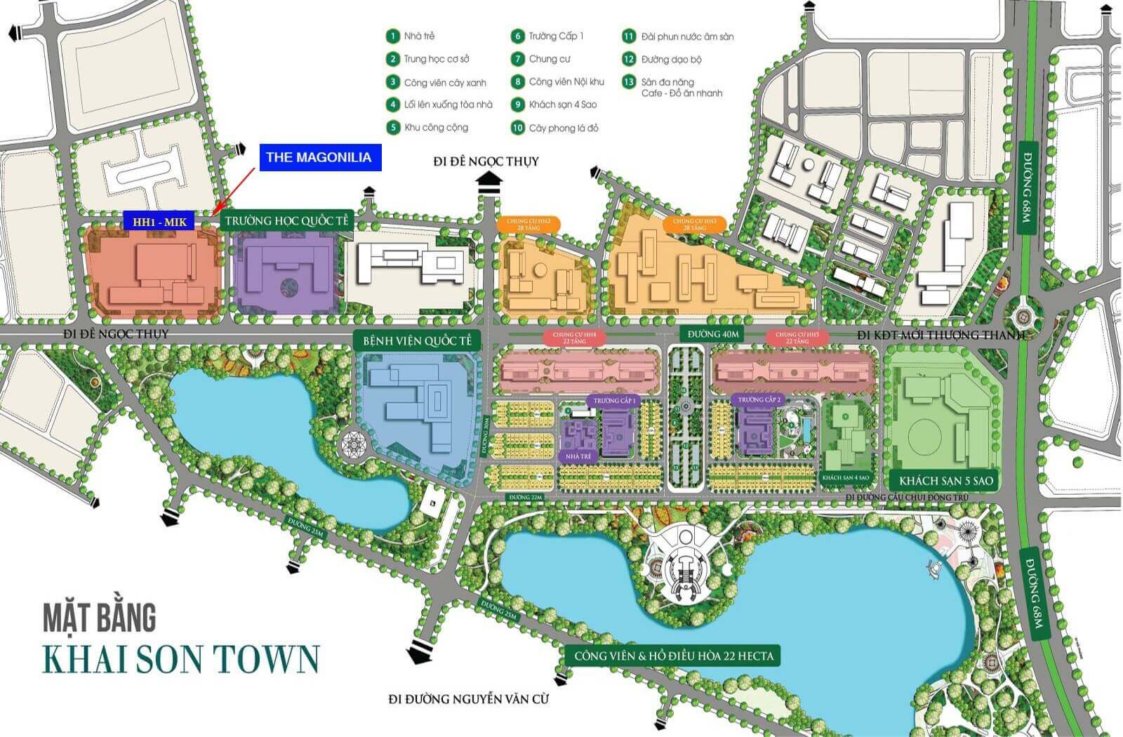 vị trí dự án the magnolia long biên